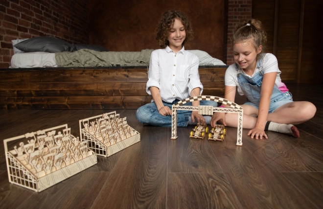 WOODEN CITY 3D puslespil Racerbil Bolid 108 dele