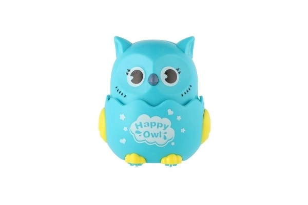 Sovy Happy Owl plastik 7x8 cm kørende