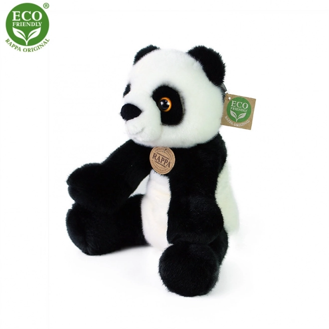 Rappa Plysbamse panda siddende 27 cm ØKO-VENLIG