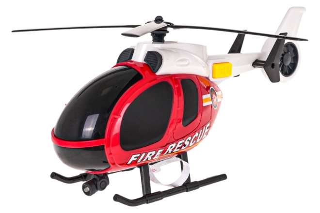 Sæt af helikopter + brandbil