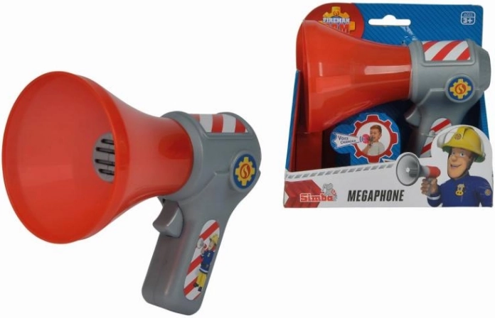 Megafon Brandmand Sam med stemmeskift 16 cm