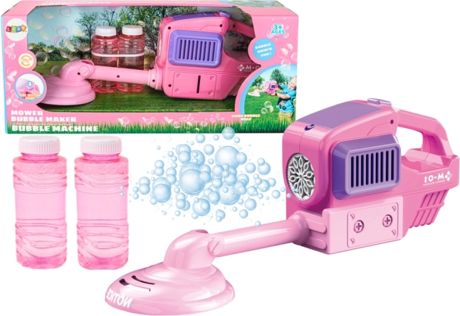 Pink boble-plæneklipper