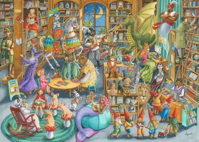 2D Puslespil 1000 Ravensburger Nord i biblioteket