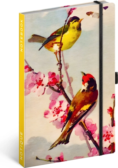 NOTIQUE Notesbog Fugle – Sakura af Kateřina Winterová