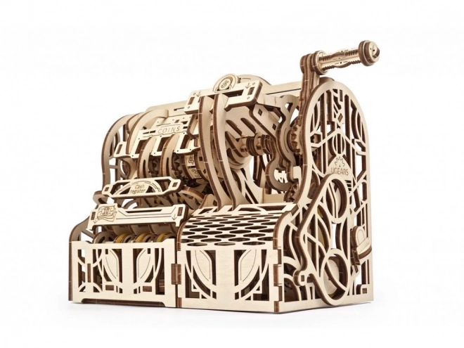 Ugears 3D træ mekanisk puslespil Kasseapparat