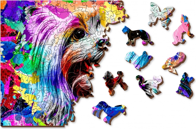 Træ puslespil Pop Art Yorkshire Terrier fra Wooden City