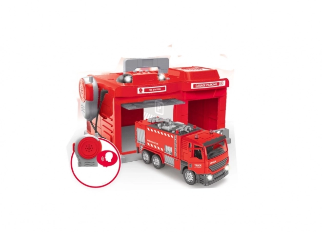 Brandmand legetøjssæt – garage