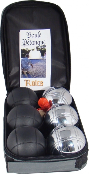 petanque provence sæt med 6 kugler i etui