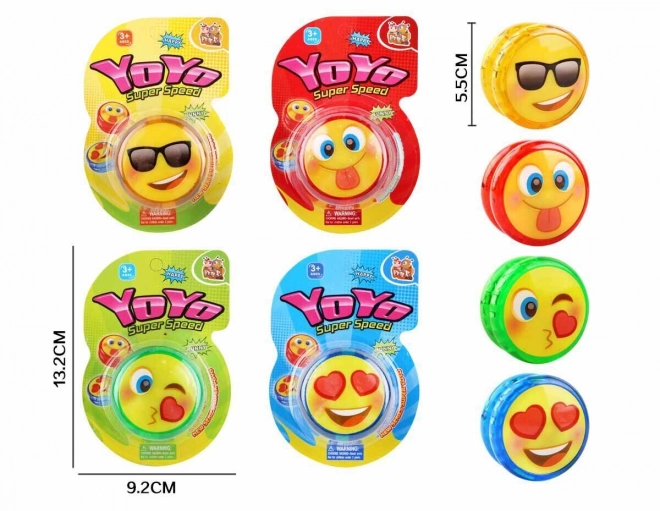Jojo smil med lys 5,5 cm