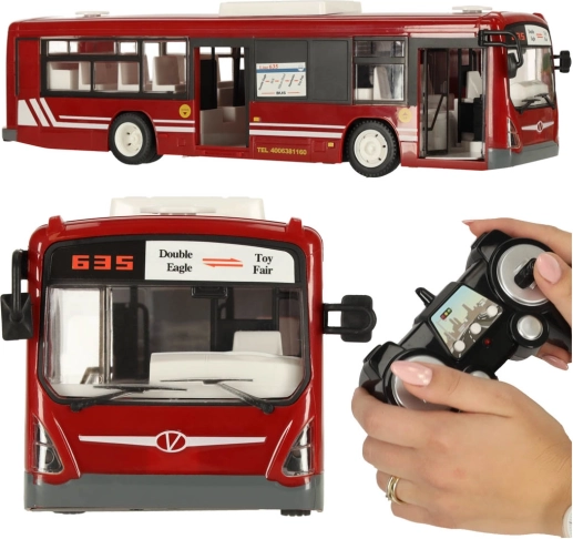RC-bus med løftedøre – Rød