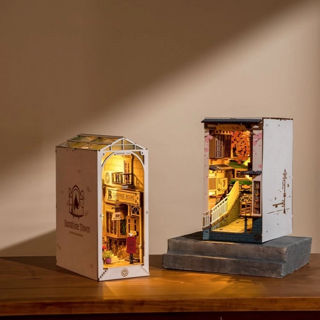 Bogstøtte Solby med LED-belysning 3D-model