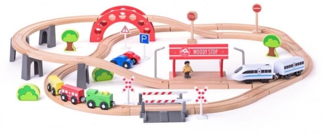 Woody togbane med elektrisk togset