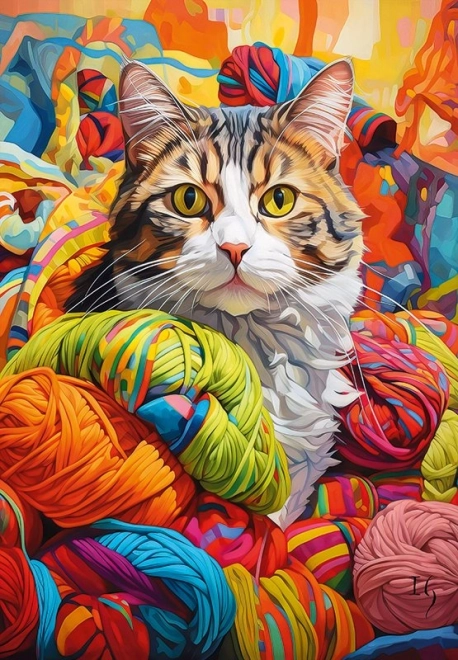 Puzzle Kattens Narrestreger 500 Brikker