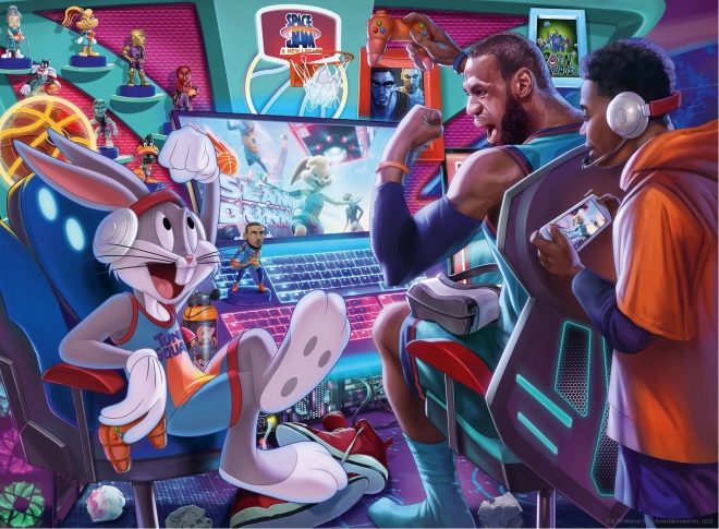 Ravensburger puslespil Space Jam Gamestation 300 brikker Puzzle