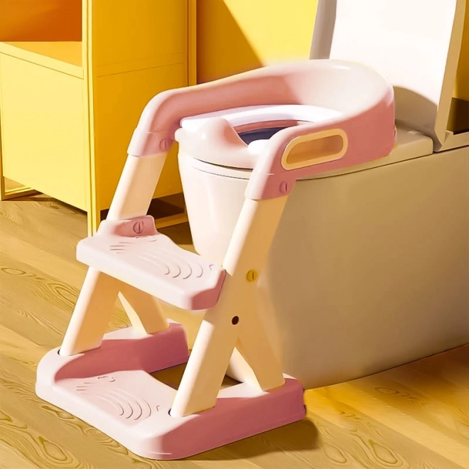 Gul børnepotte med trin ECOTOYS