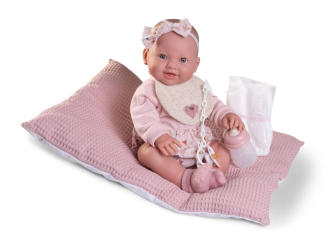 Antonio Juan 50414 MIA - blinkende og tissende realistisk dukke baby med fuld vinylkrop - 42 cm