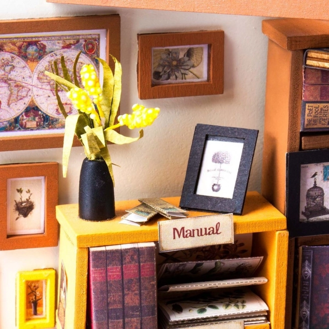 Samovas studie - Bibliotek DIY Miniature Dukkehus