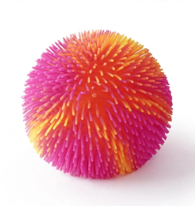 Fræk regnbuebold med lys - orange-rosa