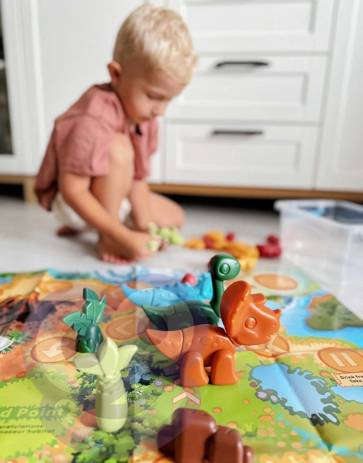 Konstruktionssæt Dinosaurier 2i1 brætspil