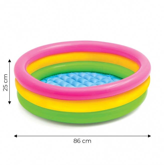 Oppustelig pool bund drømmeagtig 86x25cm 3 kamre i kassen