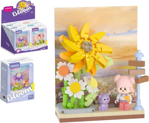 Mini byggesæt KOCO blomsterscenarie