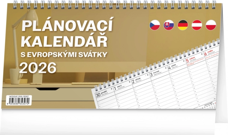 Bordkalender Planlægning med europæiske helligdage 2026
