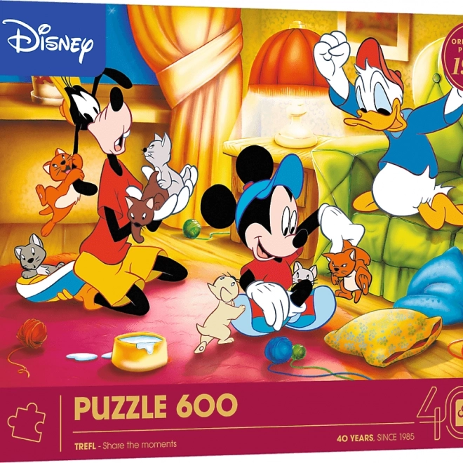 Trefl Puzzle Disney: Mickey Mouse og venner 600 brikker
