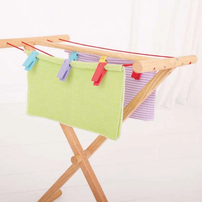 Træ tørrestativ til tøj Bigjigs Toys
