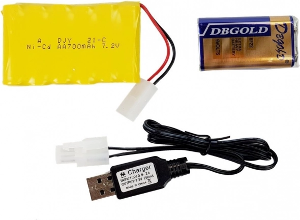 Genopladelig akkumulator og USB-opladning