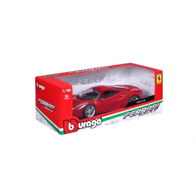 Metalbil Ferrari 488 GTB rød