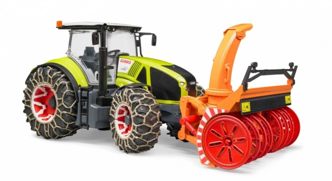 Bruder Traktor Class Axion 950 med snefræser