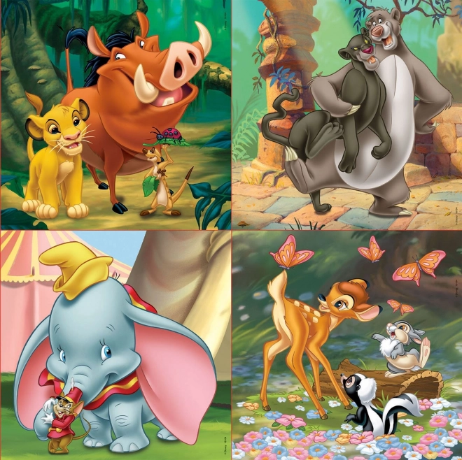 Educa puslespil Disney eventyr 4i1