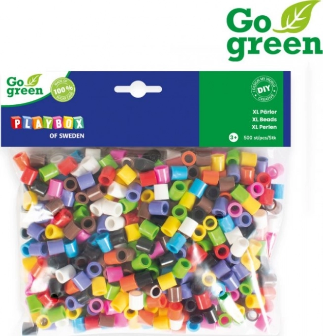 PLAYBOX Strygeperler Go Green XL 500 stk