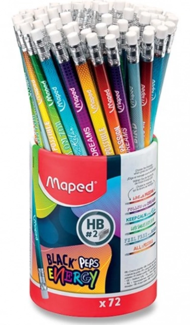 MAPED Grafitblyant Black'Peps Energy 1 stk (mix)
