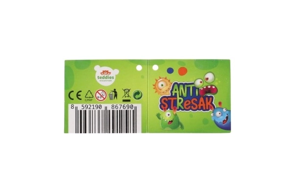 Antistress edderkop bold silikone 10 cm med lys 6 farver i pose 16 stk i boks