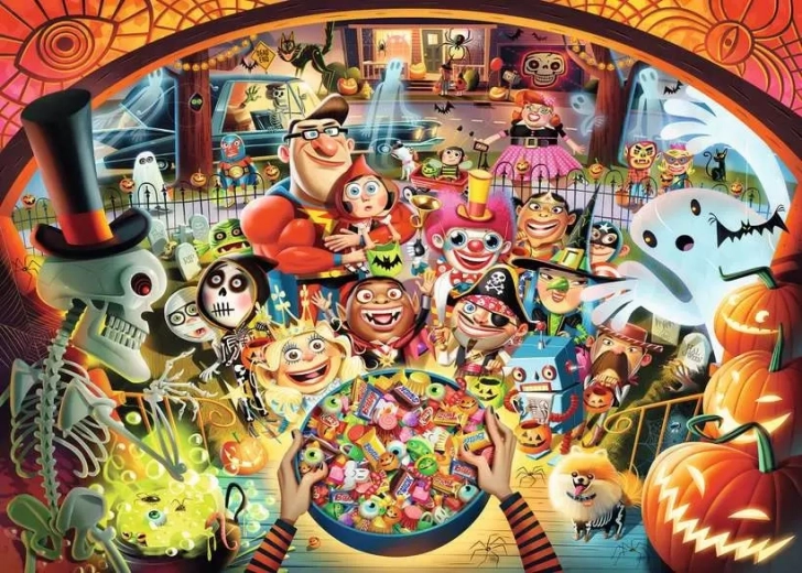 Puslespil RAVENSBURGER Halloween-slik eller ballade 1000 brikker