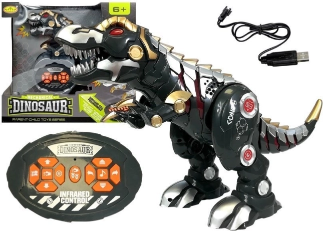 Interaktiv robotdinosaur med RC-fjernbetjening