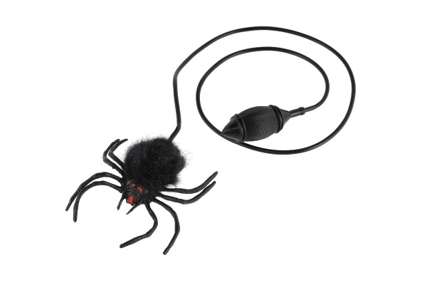 Springende edderkop plysbamse/plastik 7 cm i pose 14x19x3 cm