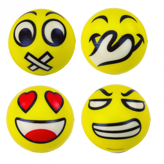 Antistress bold med emojier 6 cm