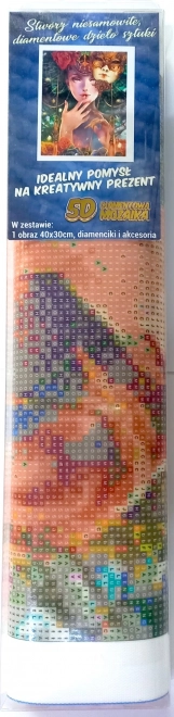 Norimpex diamantmaling karnevalmaske 30x40 cm