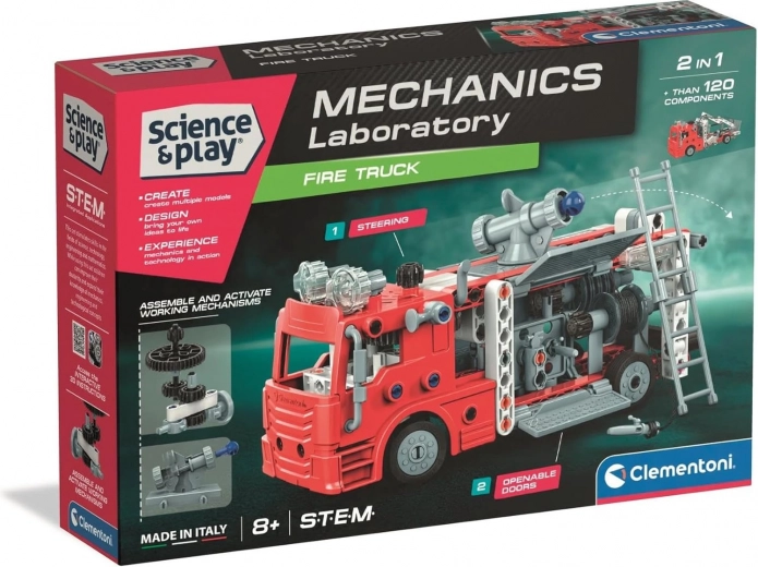 Mekanisk laboratorium – brandbil CLEMENTONI Science & Play