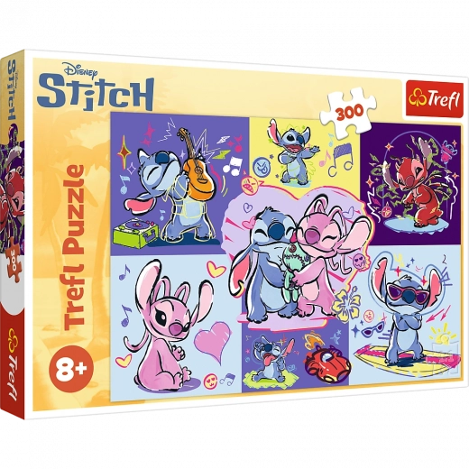 Puslespil 300 brikker – Disney Lilo & Stitch: Skøre Stitch