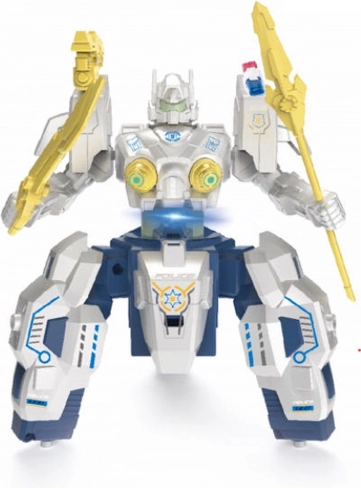 Politiets RC-robot med røg-effekt 19 cm