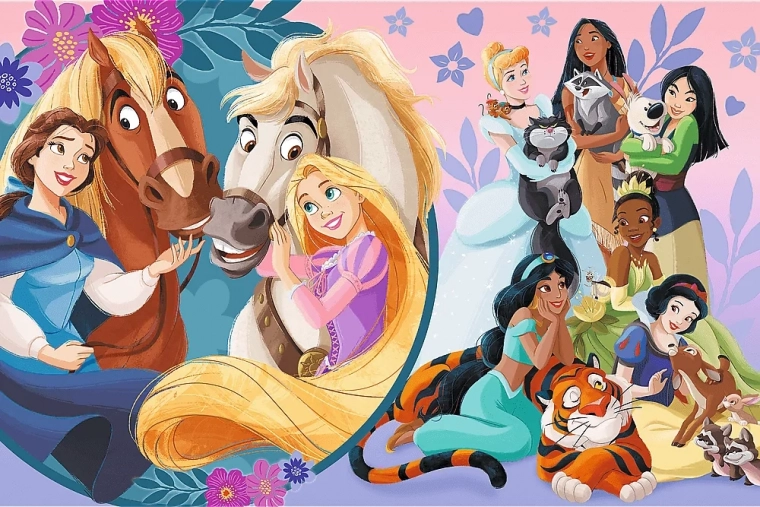 Puslespil Disney Prinsesser Smil af venskab MAXI 24 brikker