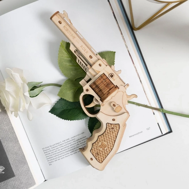 RoboTime 3D træ mekanisk puslespil Revolver Corsac