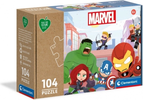 Puslespil CLEMENTONI Play for Future Marvel Avengers 104 brikker