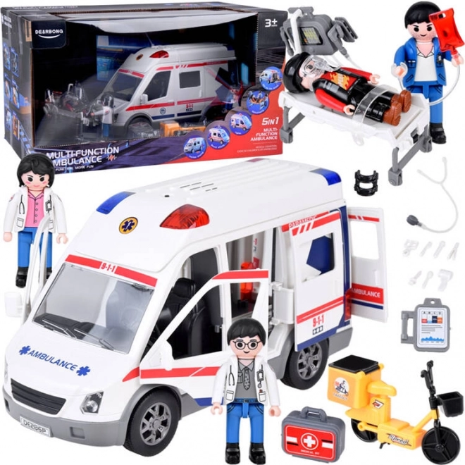 Interaktive figurer ambulancestyret lyser lyd ZA5456