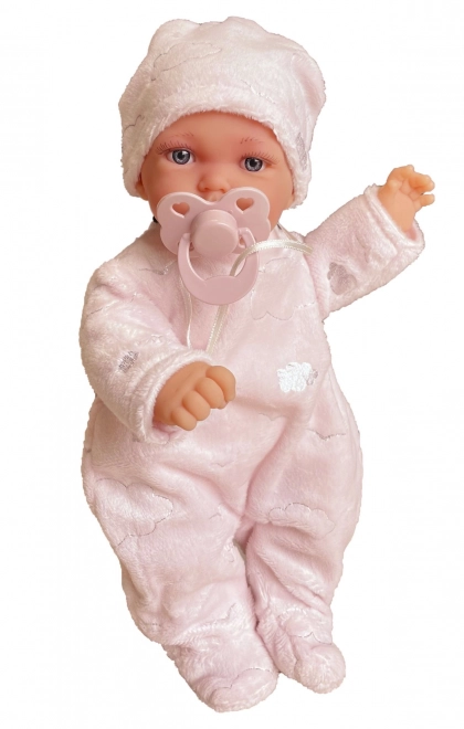 Antonio Juan 1235 PETIT - realistisk babydukke med speciel bevægelsesfunktion og blødt stofkrop - 27 cm