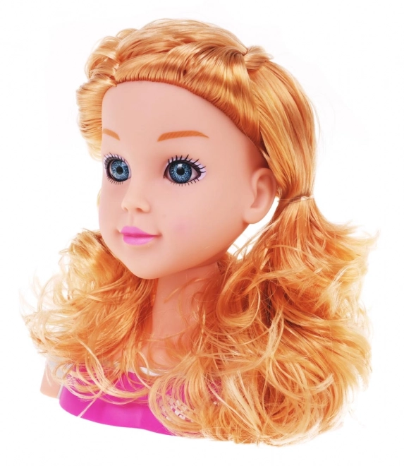 Blond stylinghoved + tilbehør