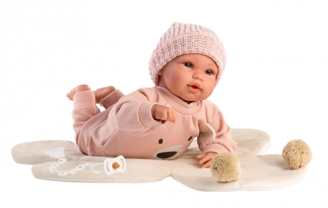 Llorens 63644 NEW BORN - realistisk dukke baby med lyde og blødt stofkrop - 36 cm